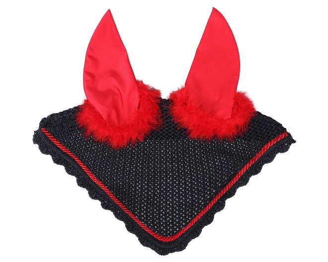 CUFFIA  ANTIMOSCHE HALLOWEEN DIAVOLETTO Cuffiette 